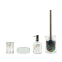 Badrumsset Tvålkopp Tvålpump Tandborstmugg Toalettborste Med Hållare Opal Försäljning