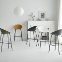 Modern design hög barstol för bar restaurang halvön kök Flaund Val