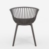 Modern stol med armstöd för trädgård kök matsal Philis Modell