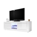 Blank vit modern TV-bänk för vardagsrum 2 dörrar Nolux Wh Basic Erbjudande