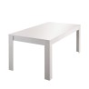 Blankt vitt modernt förlängningsbord 90x137-185cm Lit Amalfi Erbjudande