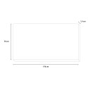Väggspegel med vit glansig ram 75x170cm hall vardagsrum Miro Amalfi Erbjudande