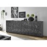Sideboard 241 cm 4 dörrar Modern design glänsande grå skänk Prisma Rt XL Katalog