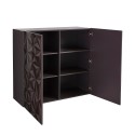 Högt sideboard 2 dörrar modern design glänsande grått Prisma Tet Rt Katalog