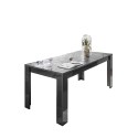 Blankt grått modernt matbord 180x90cm Uxor Prisma Erbjudande
