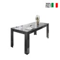 Blankt grått modernt matbord 180x90cm Uxor Prisma Försäljning