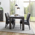 Blankt grått modernt matbord 180x90cm Uxor Prisma Bestånd