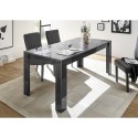 Blankt grått modernt matbord 180x90cm Uxor Prisma Modell