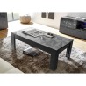Lågt soffbord 65x122cm glänsande grått modernt Lanz Prisma Katalog