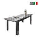 Utdragbart matbord 90x137-185cm i glänsande grått Plus Prisma Försäljning
