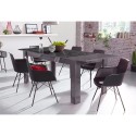 Utdragbart matbord 90x137-185cm i glänsande grått Plus Prisma Katalog