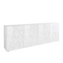 Blank vit skänk 241cm 4-dörrars modernt sideboard Prisma Wh XL Erbjudande