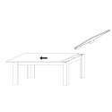 Blankt vitt förlängningsbart matbord 90x137-185cm Most Prisma Bestånd
