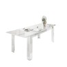 Blankt vitt förlängningsbart matbord 90x137-185cm Most Prisma Erbjudande