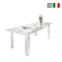 Blankt vitt förlängningsbart matbord 90x137-185cm Most Prisma Försäljning