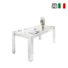 Modernt Matbord för vardagsrum 180x90cm glänsande vitt Athon Prisma Försäljning