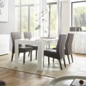 Modernt Matbord för vardagsrum 180x90cm glänsande vitt Athon Prisma Rabatter
