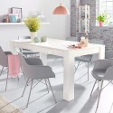 Modernt Matbord för vardagsrum 180x90cm glänsande vitt Athon Prisma Bestånd