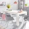 Modernt Matbord för vardagsrum 180x90cm glänsande vitt Athon Prisma Bestånd