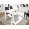 Modernt Matbord för vardagsrum 180x90cm glänsande vitt Athon Prisma Val