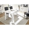 Modernt Matbord för vardagsrum 180x90cm glänsande vitt Athon Prisma Modell