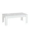 Lågt soffbord vardagsrum glansigt vitt 65x122cm Reef Prisma Erbjudande