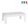 Lågt soffbord vardagsrum glansigt vitt 65x122cm Reef Prisma Försäljning
