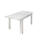 Utdragbart matbord i trä 90x137-185cm glansigt vitt Vigo Urbino Rea