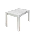 Utdragbart matbord i trä 90x137-185cm glansigt vitt Vigo Urbino Rabatter
