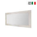 Modern väggspegel med vit träram 75x170cm Self Urbino Försäljning