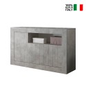 Sideboard 3 dörrar skänk Cementgrå Urbino Ct M Försäljning
