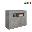 Modernt Sideboard 2 dörrar Skänk cementgrå Minus Ct Urbino Försäljning