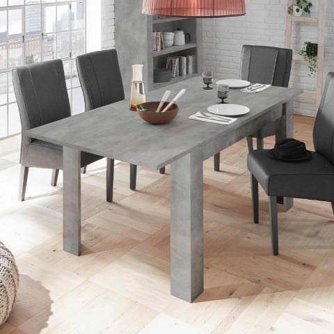 Modernt utdragbart matbord 90x137-185cm betonggrått Fold Urbino Kampanj