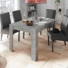 Modernt utdragbart matbord 90x137-185cm betonggrått Fold Urbino Rabatter