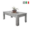 Lågt modernt soffbord 65x122cm betong grått Iseo Urbino Försäljning