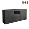 Modern svart vardagsrumsskänk 2 dörrar 2 lådor Urbino Ox L Försäljning