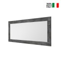 Modern väggspegel med svart ram 75x170cm Moment Urbino Försäljning