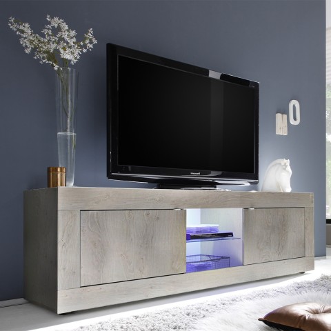 Modern TV-bänk i Trä 2 dörrar vardagsrum 180cm Nolux Pc Basic Kampanj