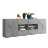 Sideboard vardagsrum matsal 2 dörrar 4 lådor cementgrå Dama Ox L Erbjudande