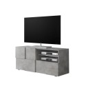 Modern design TV-bänk 121x42cm betong grå Petite Ct Dama Erbjudande