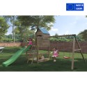 Lekplats för barn trädgård lekhus rutschkana gungor sandlåda Jarcas4 Försäljning
