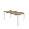 Modernt matbord 180x90cm glansigt vitt och trä Echo Basic. Erbjudande