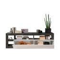 TV-bänk modern design 184cm svart och blank vit Dorian BX Rea