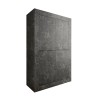 Högskåp Highboard 4 dörrar svart marmor effekt Novia MB Basic Erbjudande