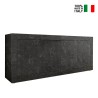 Modernt Sideboard 4 dörrar matt svart marmor Altea MB Försäljning