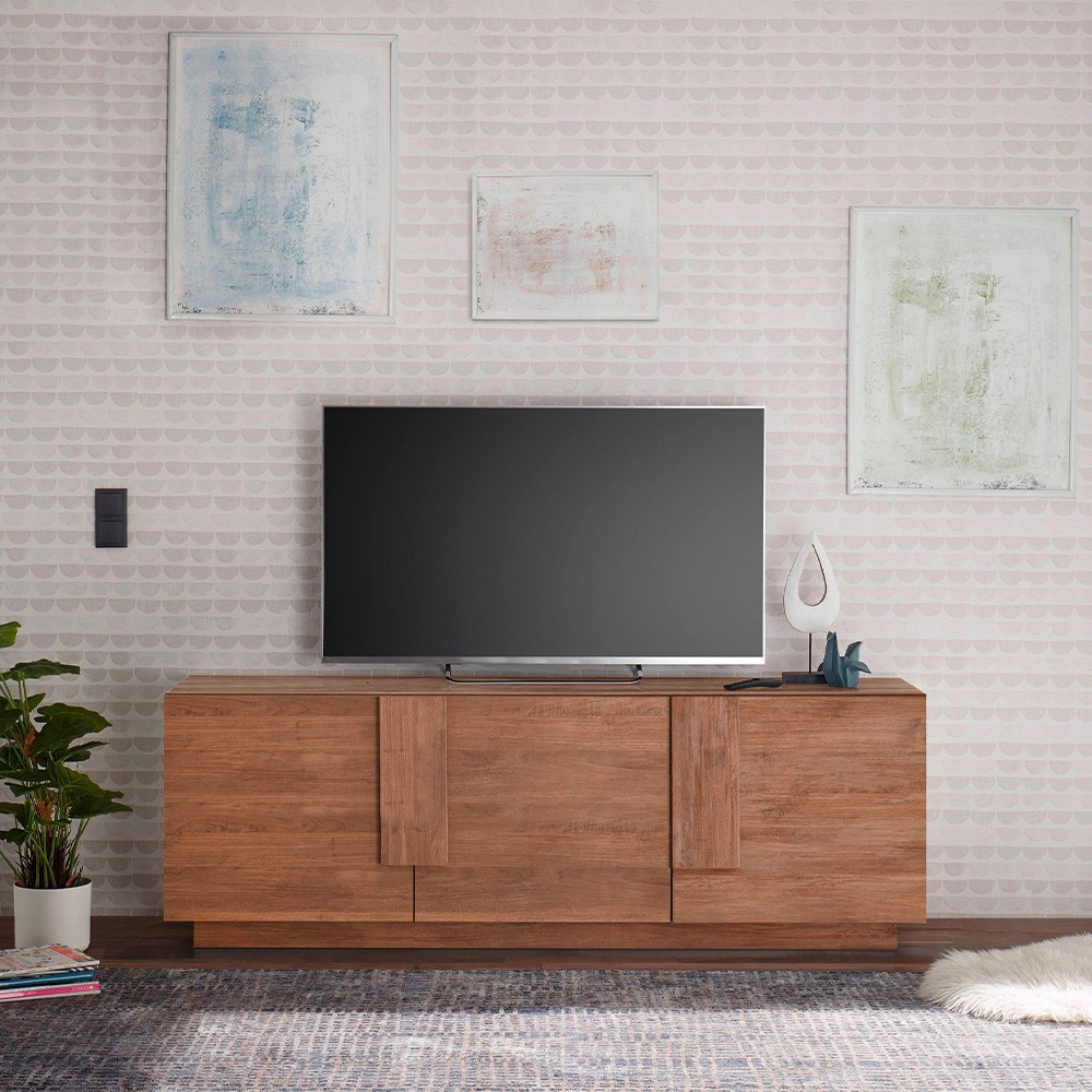 TV-Bänk I Trä Med 3 Dörrar 181cm Jupiter MR T2