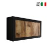Industriell köksskänk 3 dörrar trä sideboard 160cm Modis NP Basic Försäljning