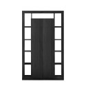 Modern svart Bokhylla med 2 dörrar Vardagsrum Albus NR Erbjudande