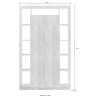 Modern svart Bokhylla med 2 dörrar Vardagsrum Albus NR Katalog