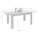 Utdragbart matbord 90x137-185cm i svart trä Avant Rimini Katalog